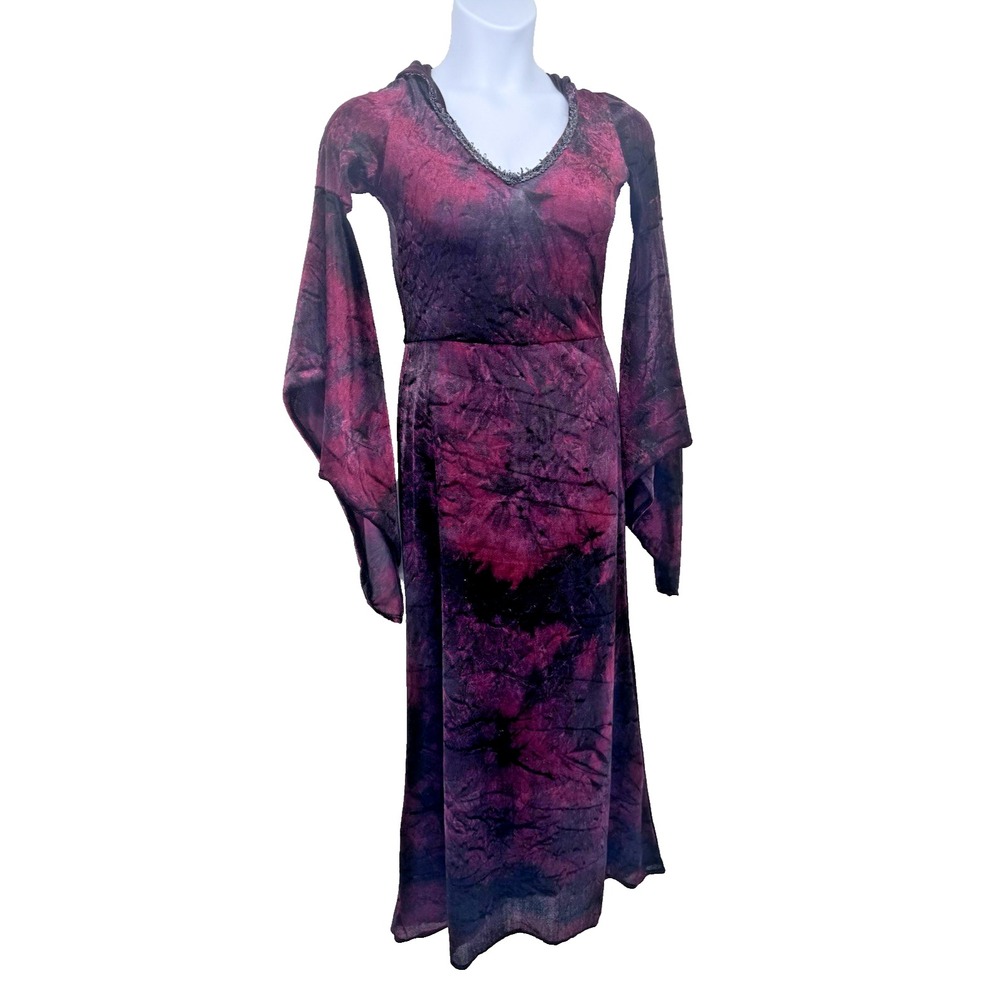 InCharacter Costumes Renaissance Velvet Gothic Dress Whimsigoth Vamp Hooded S